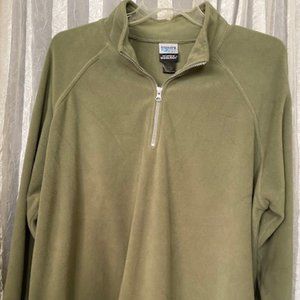 Woolrich Discovery Channel Quest Sage Green Fleece Men's Pullover, size 2XL